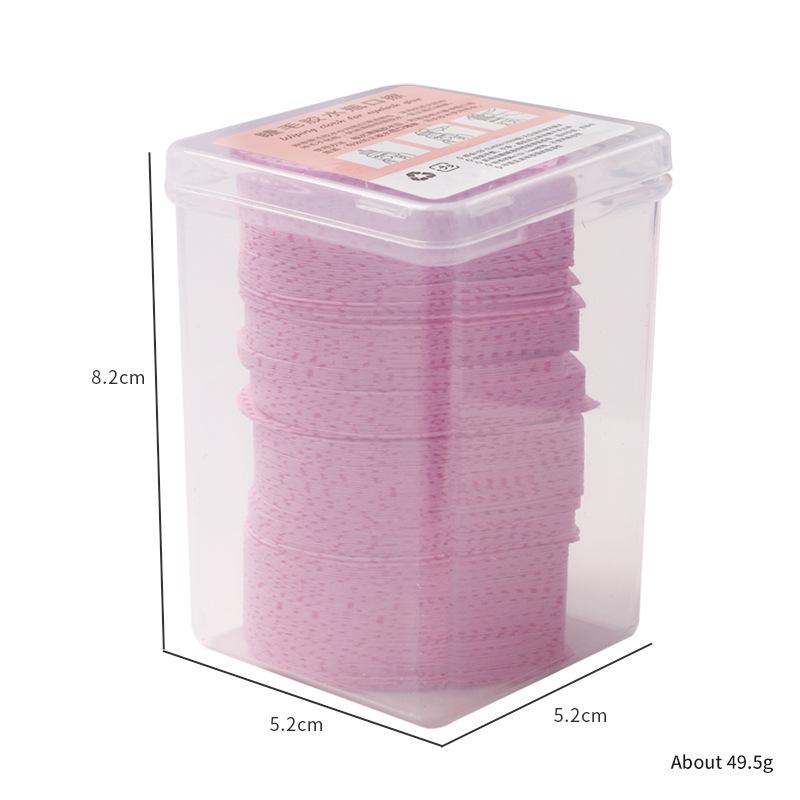 Candy Heart-Shaped Magic Cotton Eyelash Glue Cleaning Pads