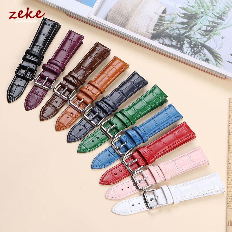 Genuine Leather Watch Strap Soft Business Wristwatch Band 12/14/16/18/19/20/21/22/24mm Universal Bracelet Belt with Pin Buckle