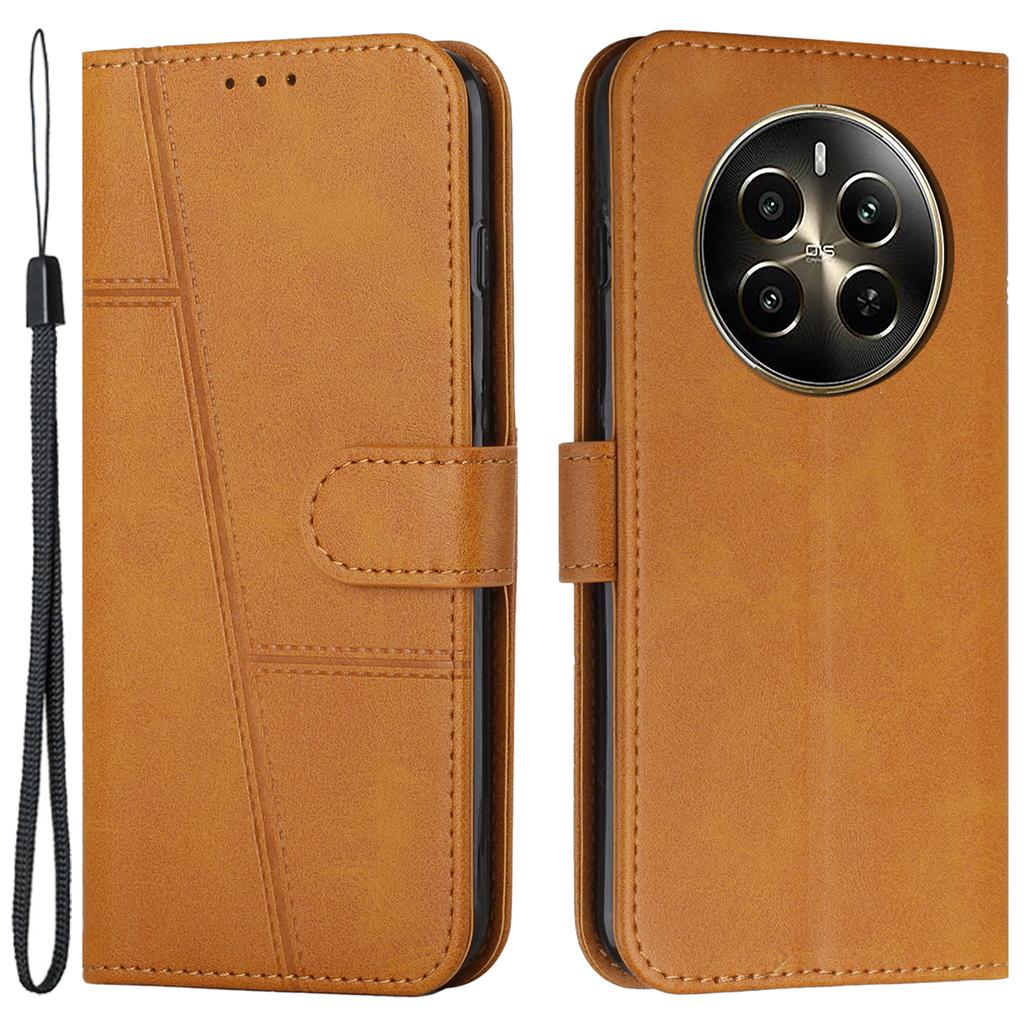 For Realme 12 Pro 5G/12 Pro+ 5G Case PU Leather Flip Book Stand Protective Phone Cover