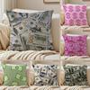 Nice Good DDollars Moneys Cushion Cover Pillowcase Antidustmite Invisible Zipper Short Plush Sofa Cushion
