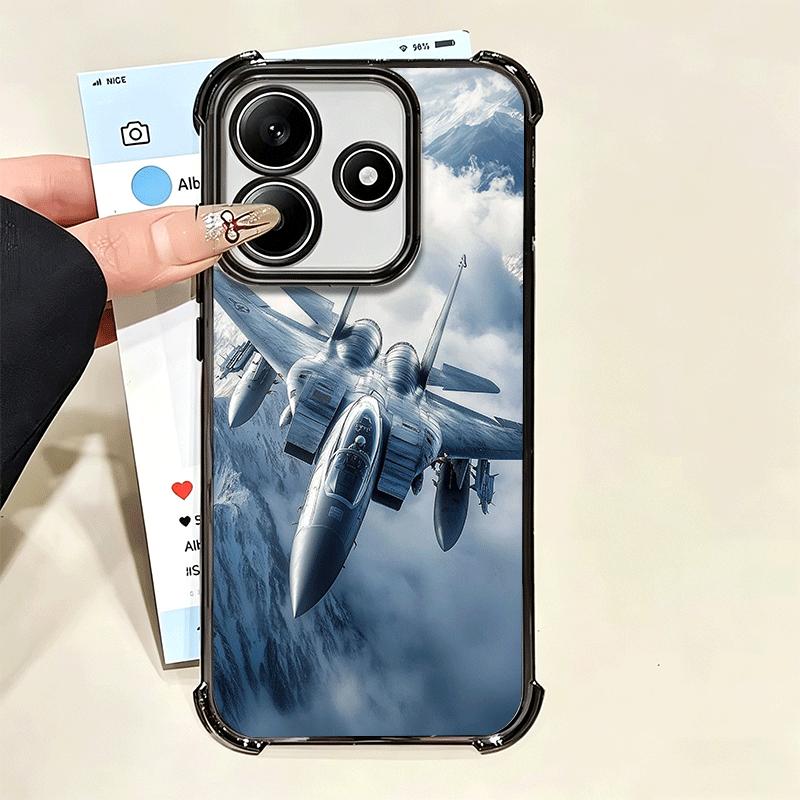 Custodia morbida per telefono con formazione di aerei e elicotteri per Xiaomi Poco X7 X8 Pro Max X6 X5 X3 F8 Ultra F7 M8 M7 M5S Redmi 15C 15A 15 14C
