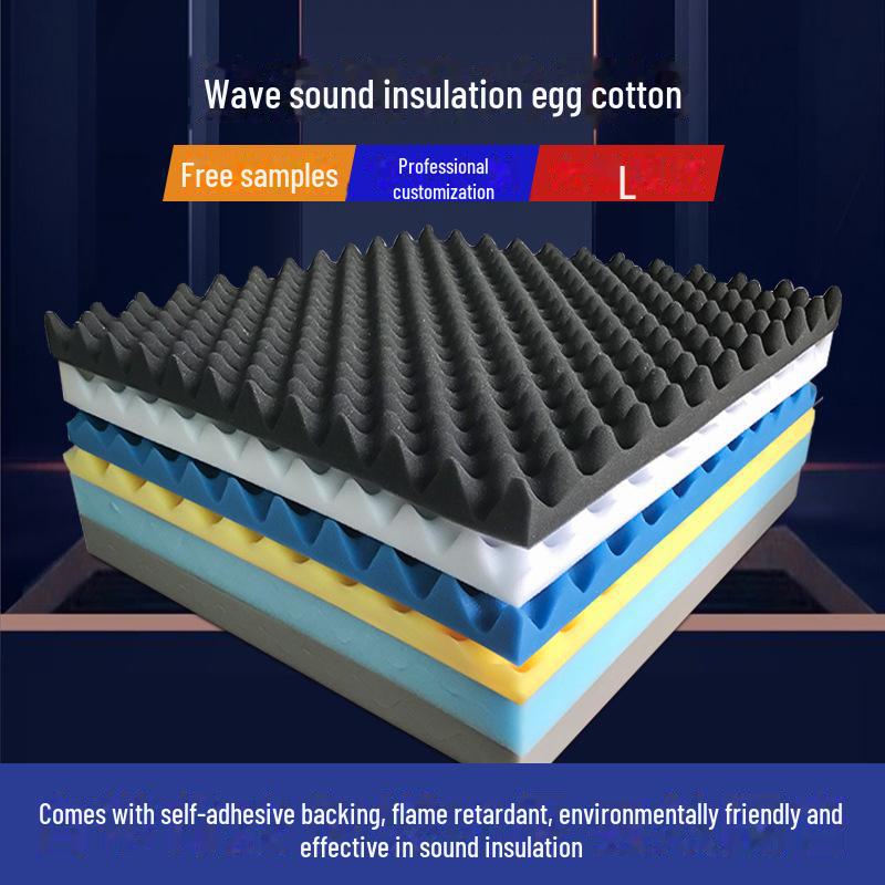 

Самоклеящаяся звукопоглощающая яичная вата для изоляции стен и дверей 3CM Thick, 1 piece жёлтый