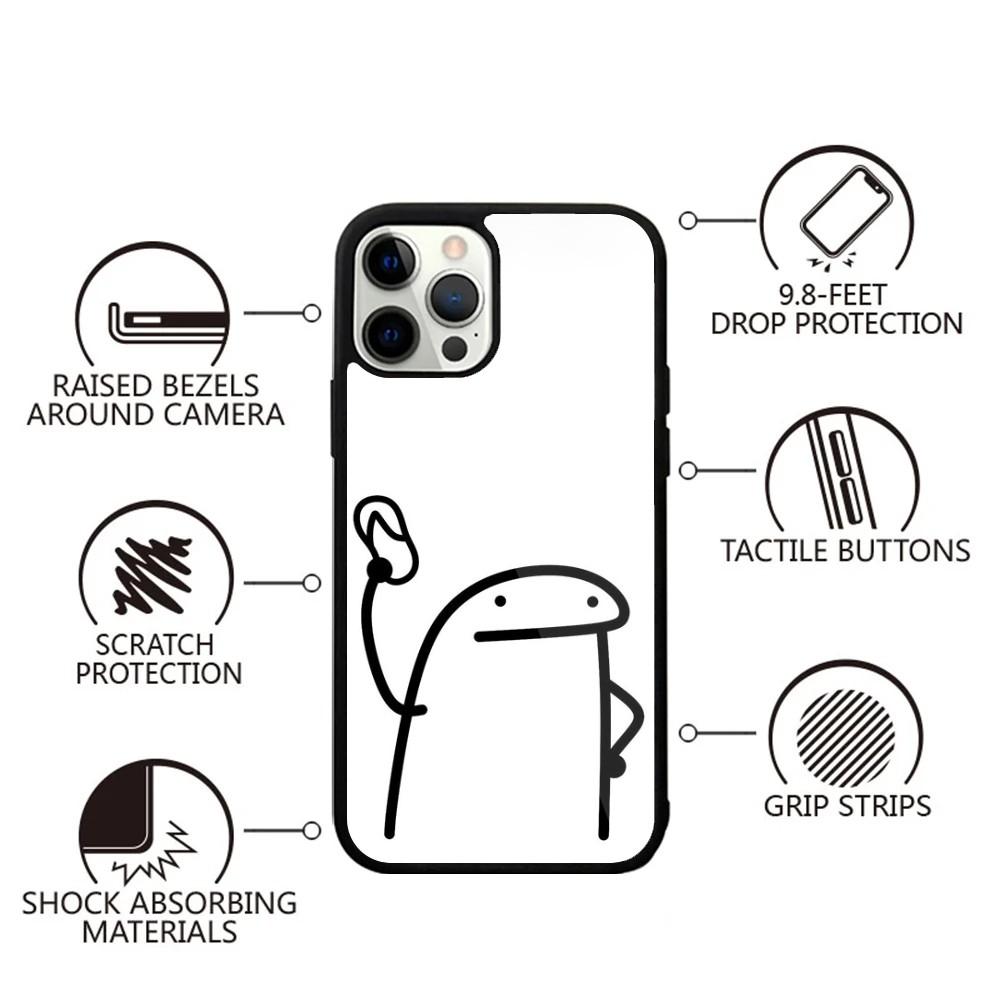 

Чехол для телефона F-Flork Милый Смешной Мем Для iPhone 15,14,13,12,11,Plus,Pro,Max Mini Магнитная Беспроводная Зарядка Magsafe iPhone11