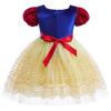 Girls' Western Style Velvet Puff Sleeve Snow White Lolita Dress