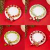 Christmas Crystal Beads Bracelet for Women, Handmade Xmas Snowflake Snowman Bell  , Sparkling Colorful Beads Stretch Bracelet
