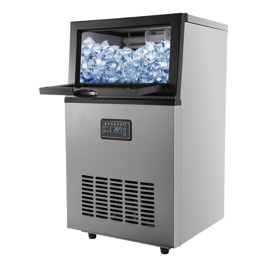 250W Commercial Electric Ice Maker 30L Large Capacity Stainless Steel Ice Making Machine Kitchen Cube Ice Maker