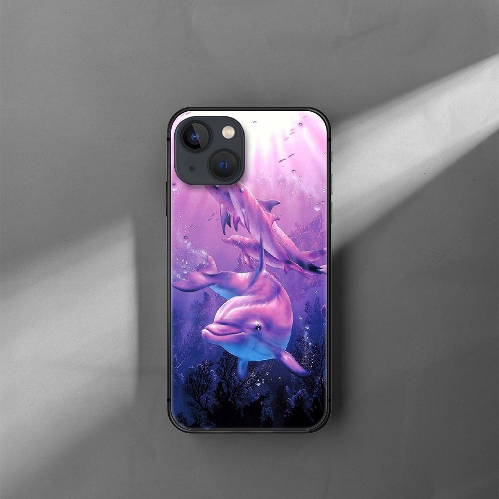 Delfin Niedliche Tier Handyhülle für iPhone Samsung Galaxy Redmi Xiaomi Oppo OnePlus Note SA 7 8 9 10 11 12 13 14 20 21 22 23 53 54 Pro Max Plus Ultra