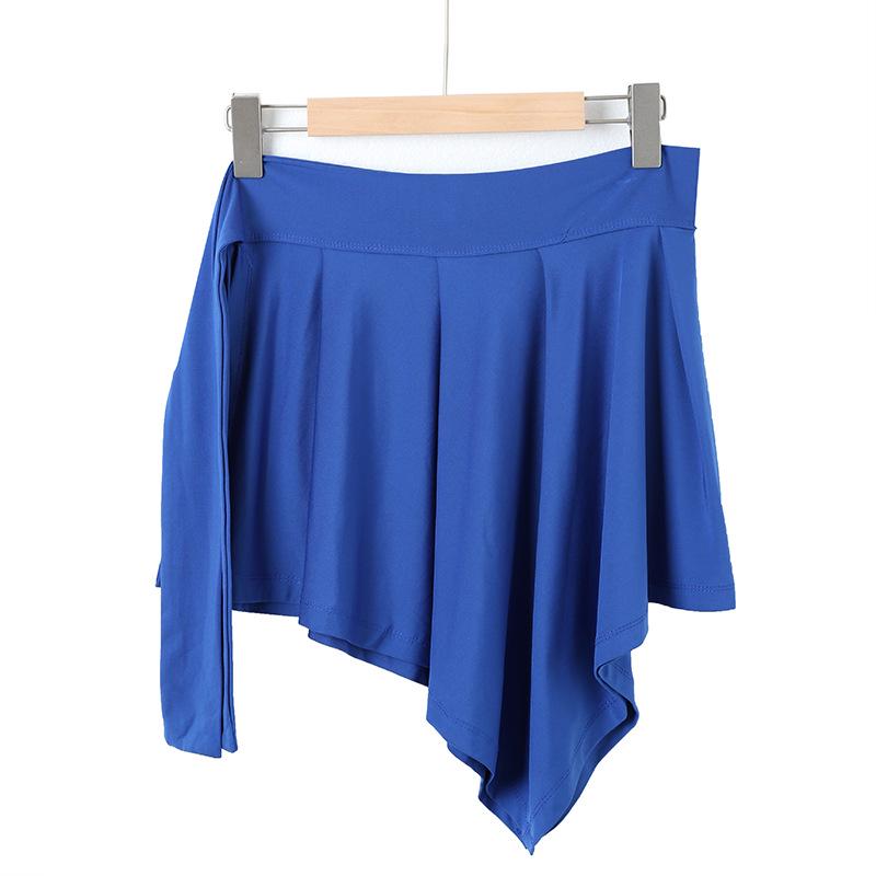 Tie-Up Wrap Dress: Anti-Exposure One-Piece for Yoga, Fitness, Dance, and Outerwear