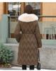 Women's Long Big Fur Collar Down Cotton Cotton Coat