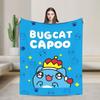Bugcat Capoos Cartoon Blanket Quality Super Warm  Throw Blanket Winter Camping Couch Chair Comfortable Bedspread