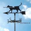Weather Vane Ornament: Outdoor Wrought Iron Spray-Painted Roof Decoration Metal Craft