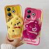 KEYSION Cute 3D Cartoon Plush Case for Infinix Smart 8 8HD with Lanyard Soft Silicone Shockproof Phone Cover for Infinix Hot 40i