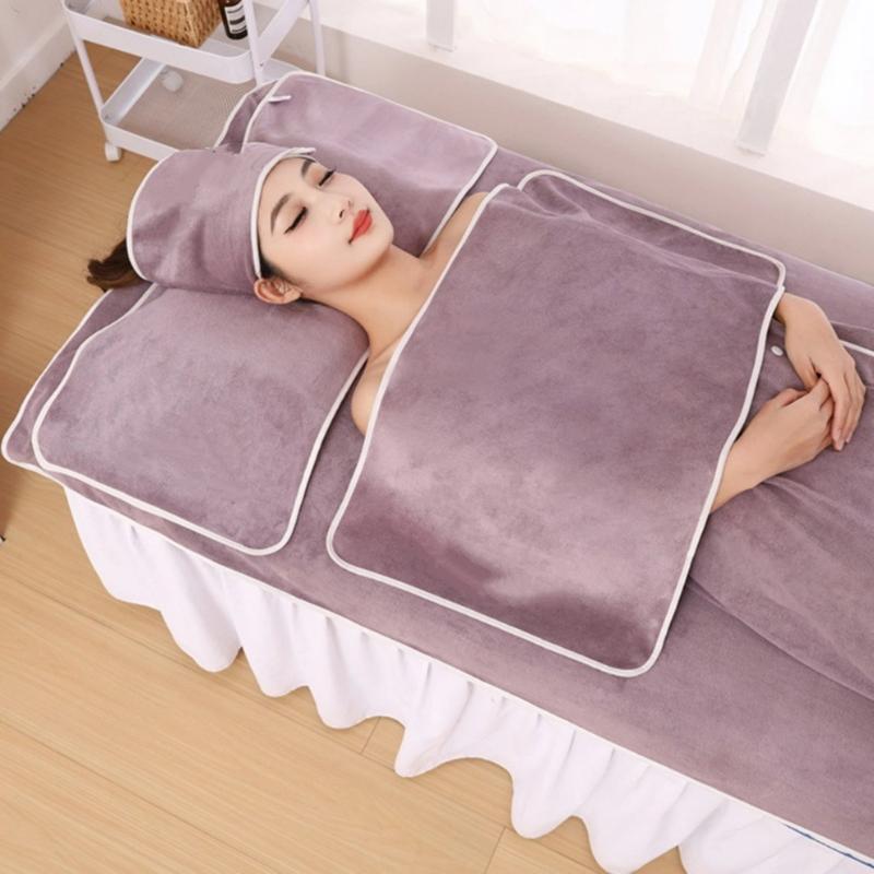 3Pcs Super Soft Microfiber Face Towel Set Spa Beauty Salon Towel Pack Bandana Bath Towel For Spa Mask Removing Face Wrap