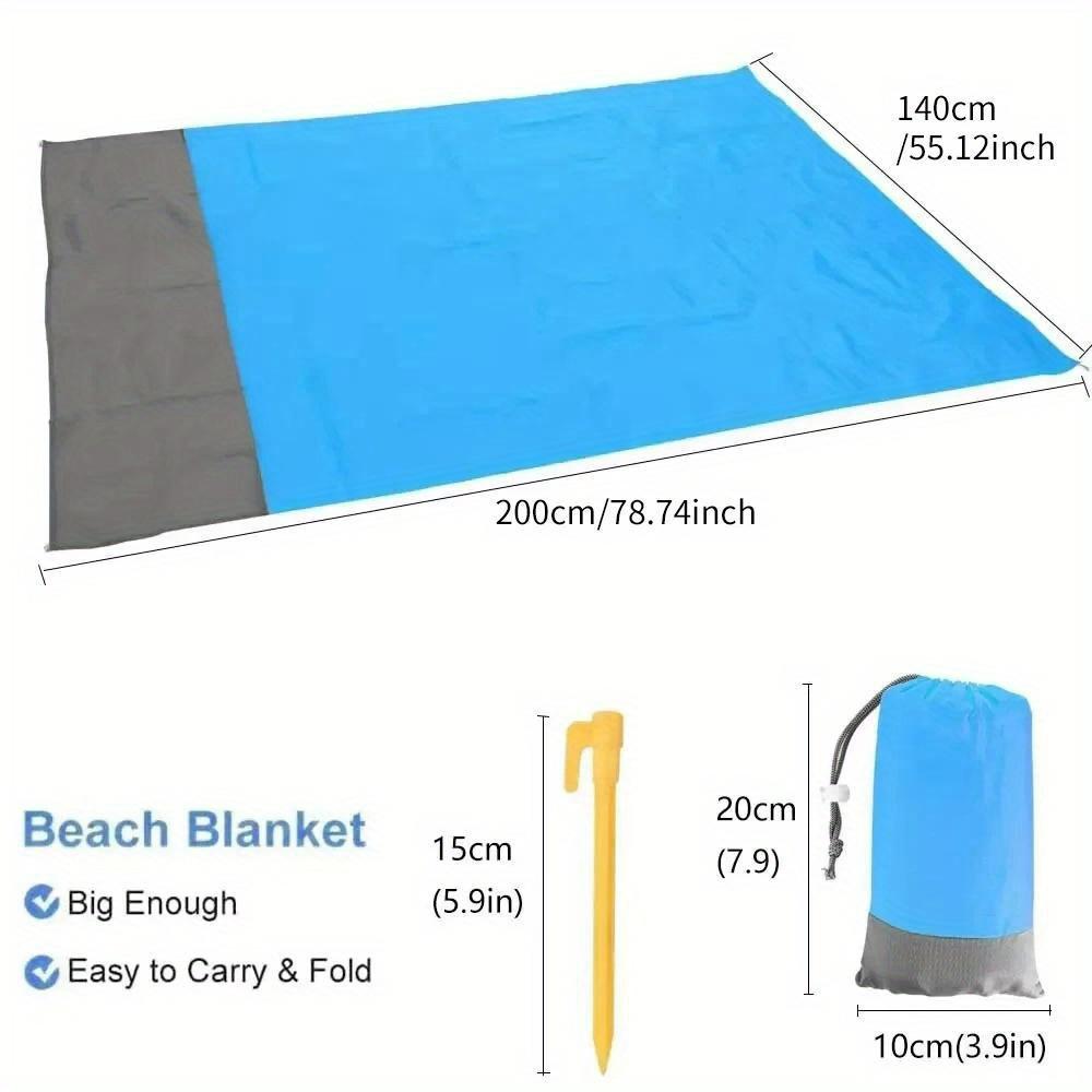 Beach Blanket Sandproof 200 X 140cm Beach Mat Lightweight Picnic  for Travel Hiking Sports Portable folding seat cushion beach blanket