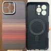 Magnetic Real Aramid Carbon Fiber Phone Case Cover On For iPhone 15 16 17 Pro Max Air 17Pro ProMax I15 I16 I17 Macsafe Magsafe
