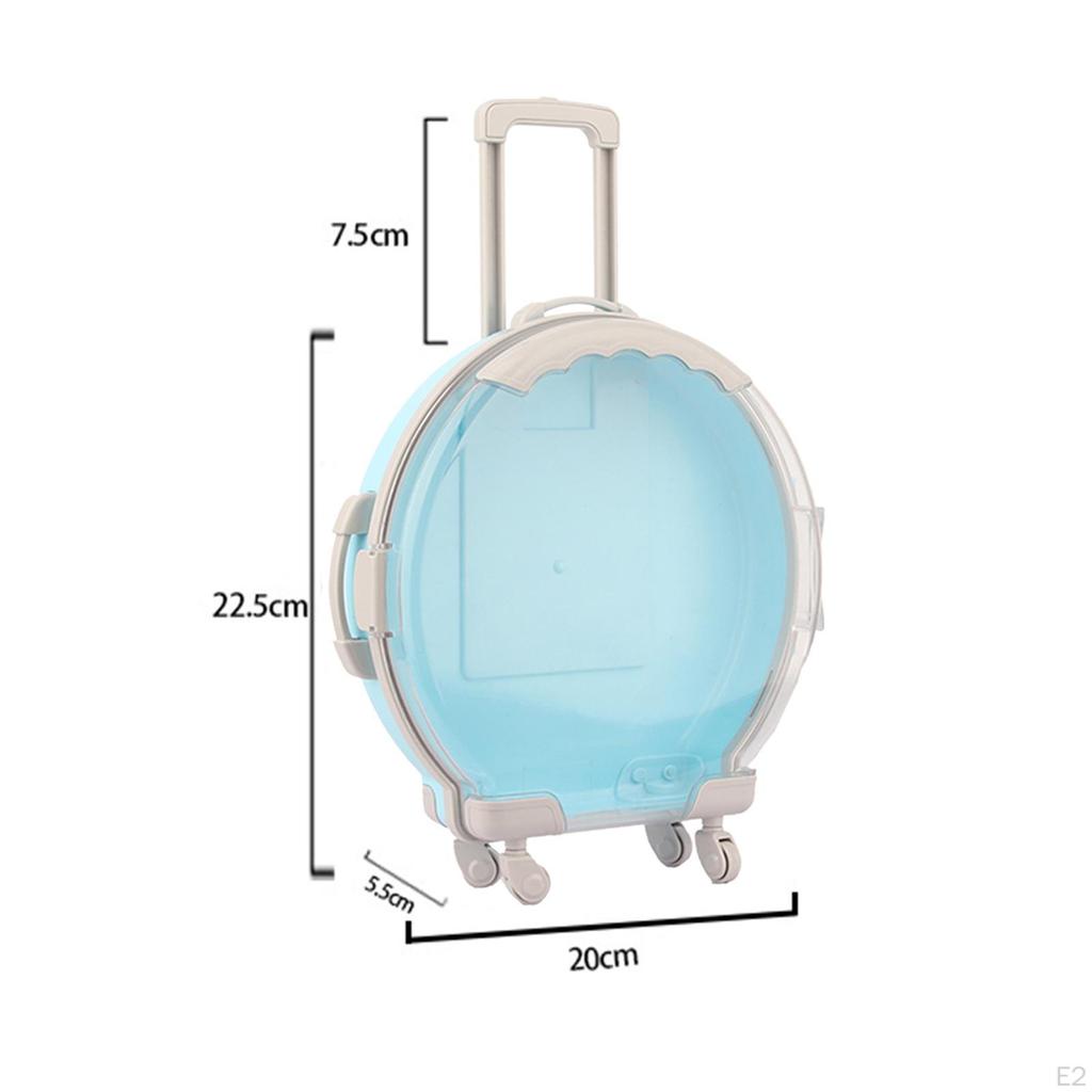 Adorable Doll Travel Case for 18" - Miniature Suitcase with Openable Design
