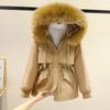 Velvet winter new pie overcomes versatile cotton-padded clothes women's short cotton-padded clothes loose coat cotton-padded jacket