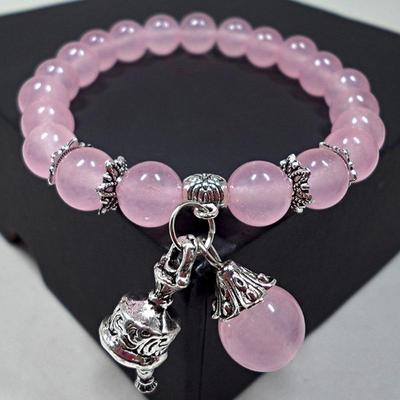 Natürliches Steinarmband Damen Ethnischer Stil Damenmode Handgemachter Perlen-Handschmuck KTJ