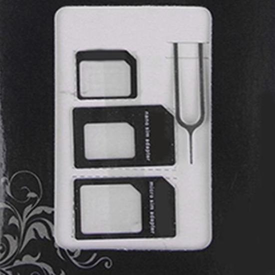 

Набор адаптеров-конвертеров для карт NanoSIM и Micro Standard для iPhone 5 4S 5S