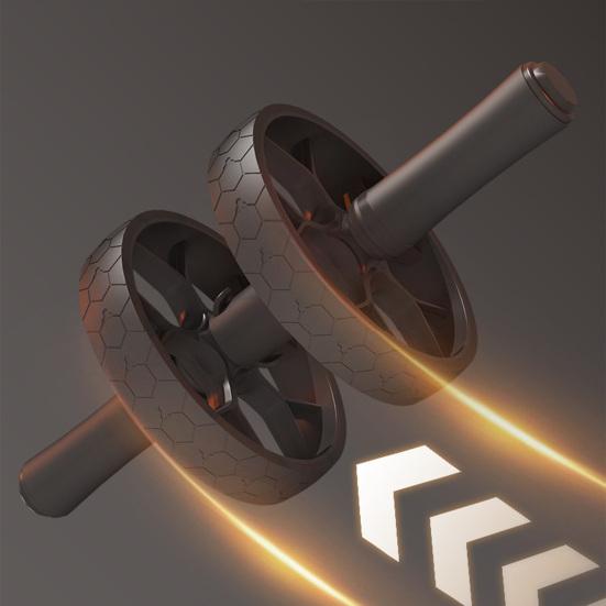 Abdominal Roller Wheel with Adjustable Resistance Automatic Rebound Men Women Core Workout Equipment 2 Wheels Abdominal Exerciser Trainer