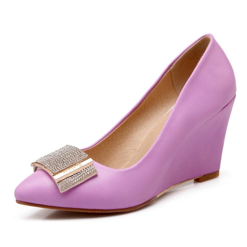 Eleganta Damsandaler Vit Höga Klackar Pumps Skor Lyx Kristall Svart Vit Rosa Klackade Fest Bröllopsklänning Skor Stor Storlek 43