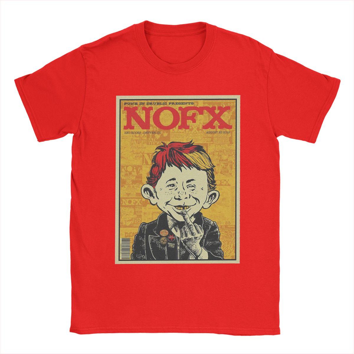 

Funny Nofx Punk In Drublic T-Shirts Men Round Neck 100% Cotton T Shirts Short Sleeve Tees Gift Idea Clothes S