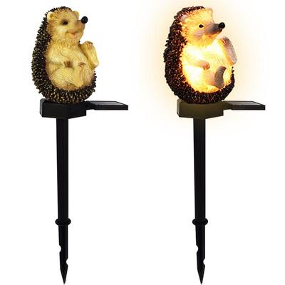 Ornements de Lumière de Jardin en Forme de Hérisson Piquets Solaires Étanche Figurine Animale Piquets Lampe Solaire Pour Jardin Cour Pelouse