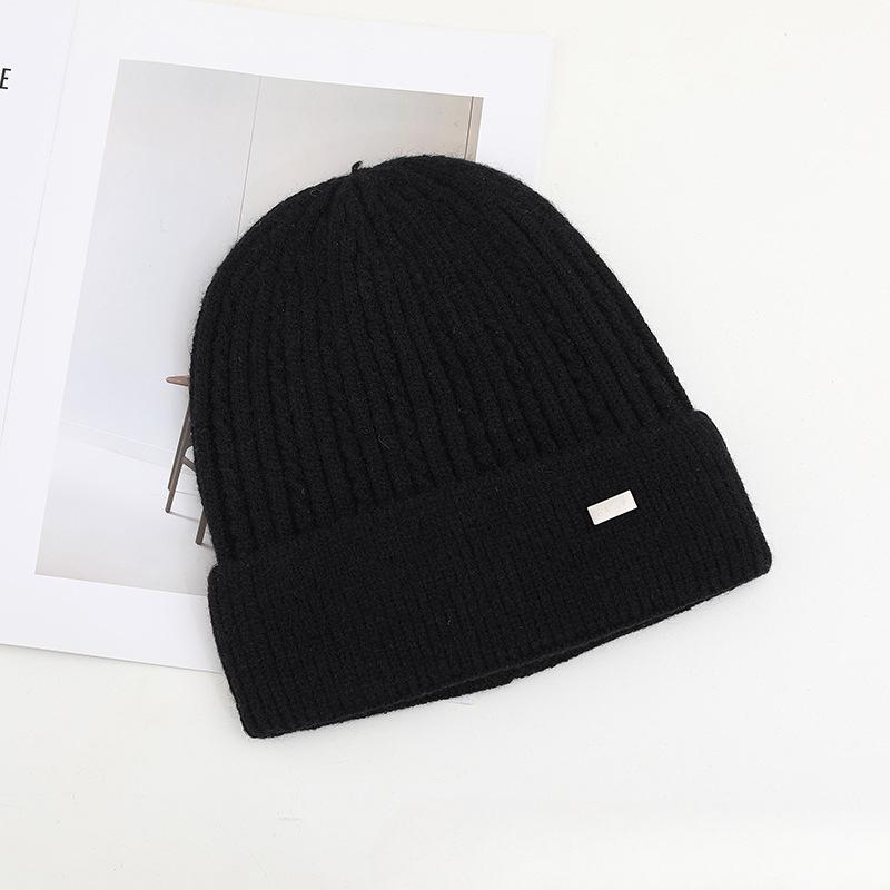 Autumn and Winter Hat Men's Plush New Korean Knitted Hat Versatile Warm Ear Protection Thickened Fashionable Wool Hat Cold Hat