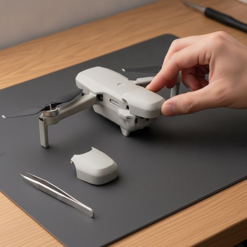 1Pz/2Pz Coperchio Laterale Sinistro/Destro Per Gimbal Mini 4 Pro Tappo Copertura L/R Per Accessori Mini 4 Pro Parti di Ricambio