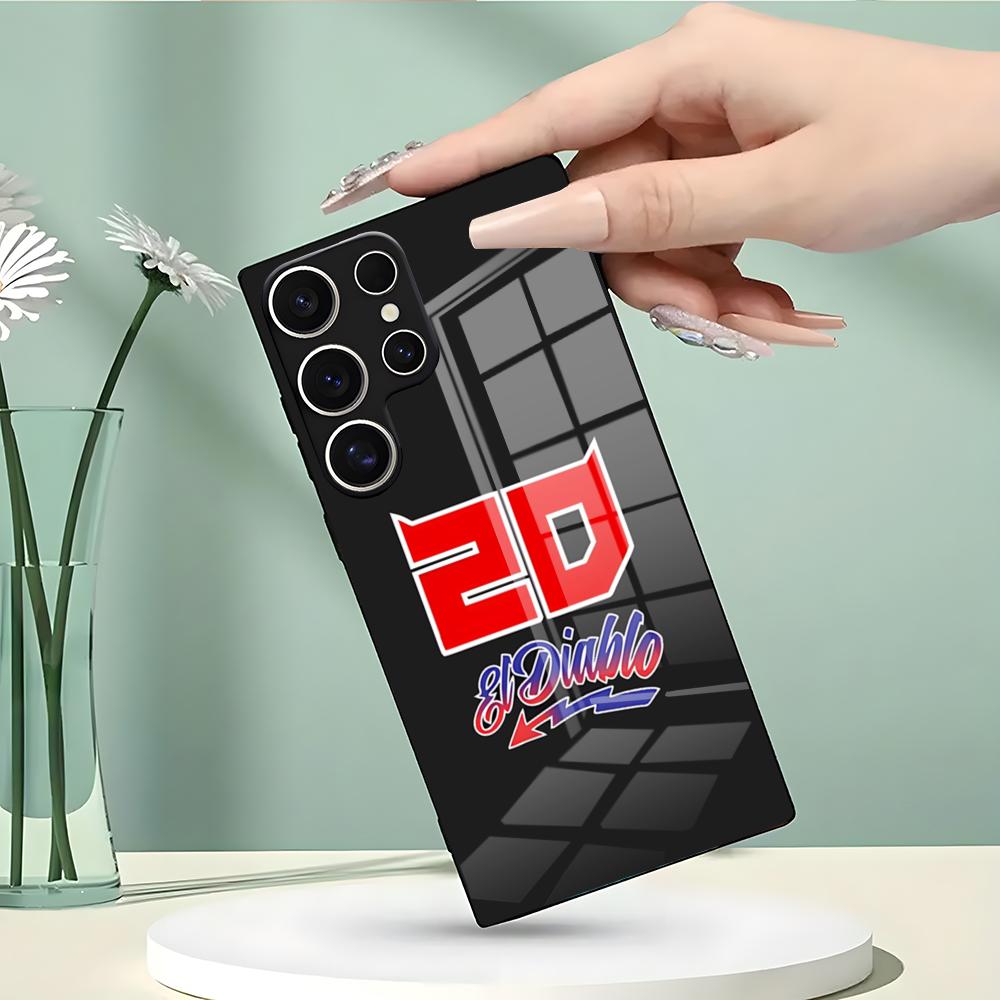 

20 F-F-FabioES Q-QuartararoS MOTO Чехол для телефона Samsung S26 S25 Edge Ultra 23 22 21 20 Ultra Plus S24 Fe Стеклянная крышка Galaxy S22