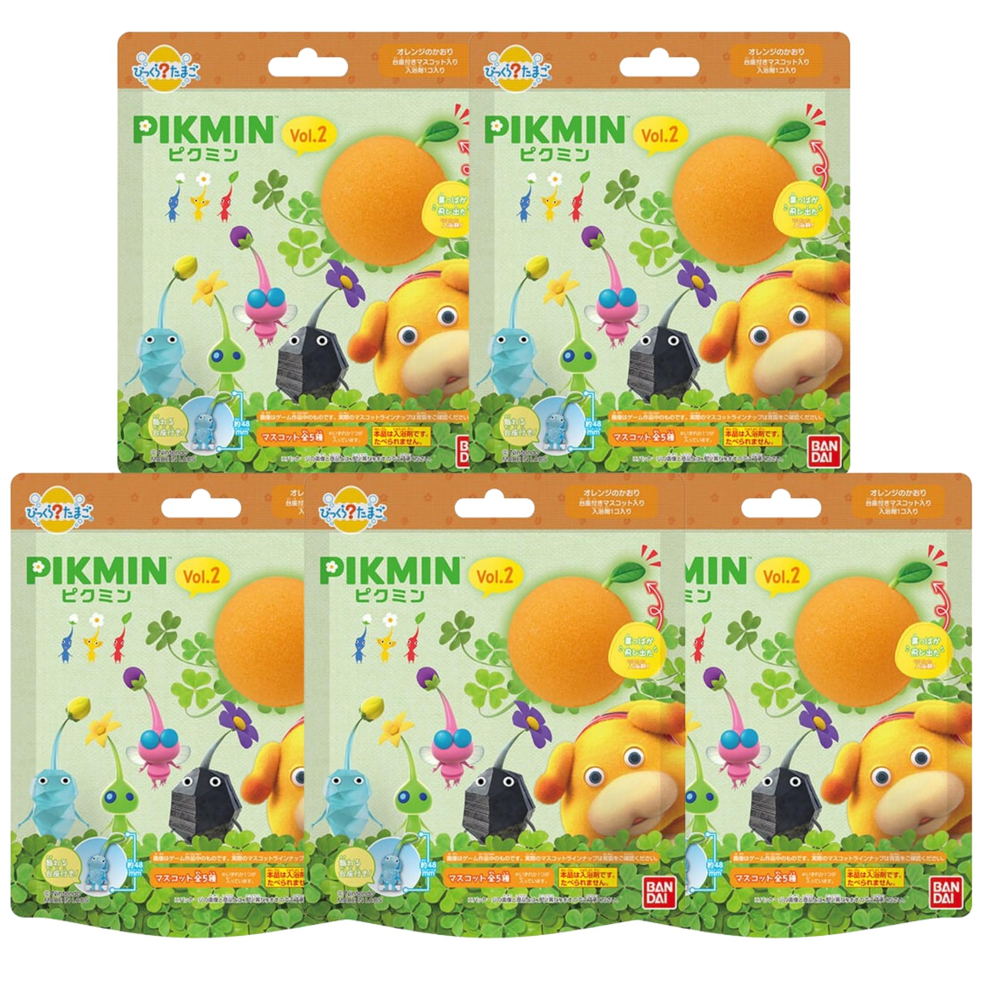 

Pikmin Bikkura Egg Set of 5 Bath Salts vol.2 жёлтый