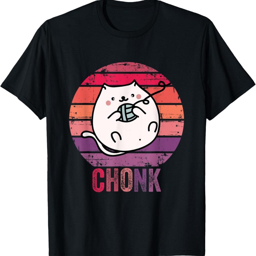 Chonk - Overweight Chubby Cat Meme T-Shirt