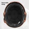 Retro Motorcycle Helmet Vintage Moto Helmet Men Women Half Helmet Built In HD Lens Riding Scooter Capacetes DOT Certification