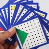 Geometric Shape Learning Board Wooden Geoboard With Colorful Elastic Rubber Bands Math Teaching Tool For Children