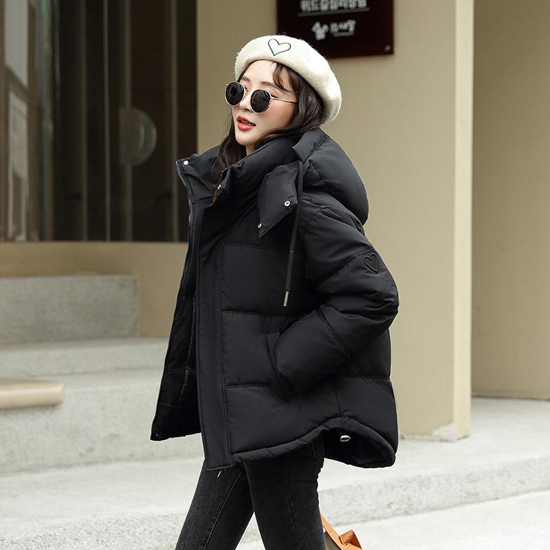 New Loose Bread Clothes Cotton Clothes Winter Fashion Hooded Thickened Cotton Clothes Warm Jacket