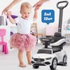 Sun Baby Mercedes C-Class 3-in-1 Ride-On Car with Push Handle and Footrests White