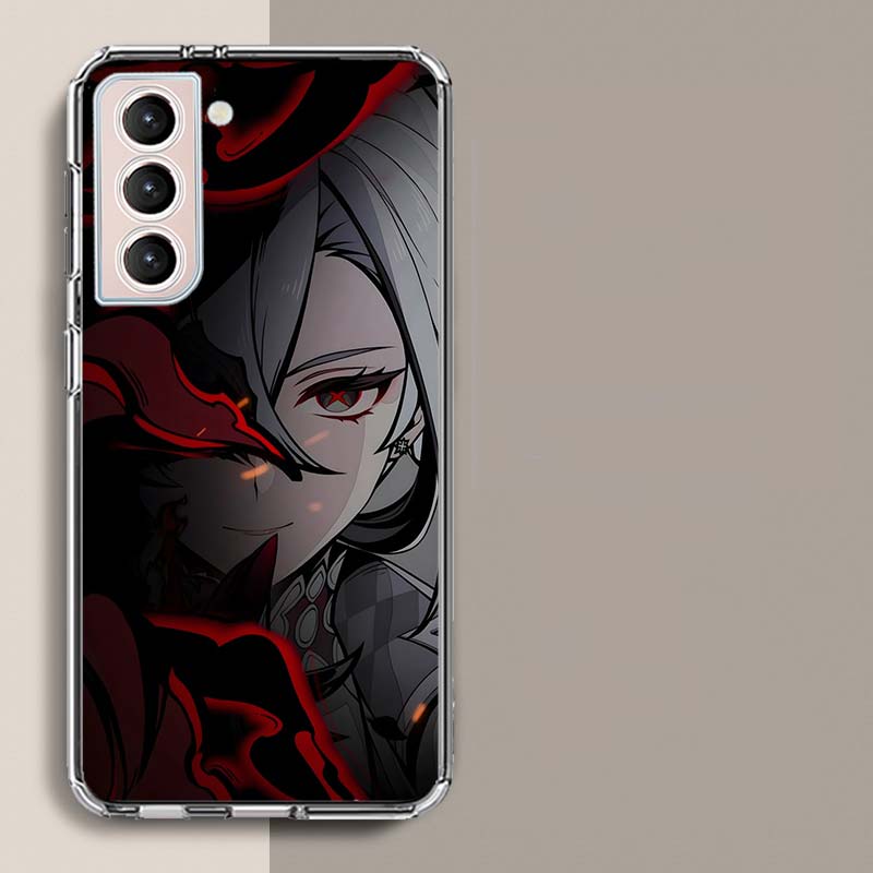 Arlecchino Genshin Impact Phone Case for Samsung A16 A17 A26 A36 A56 A57 A55 A54 A37 A15 A25 A35 A14 A24 A34 Galaxy Note 20 10 A