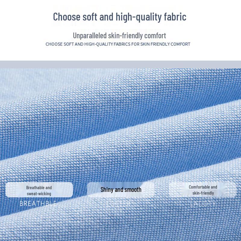 Hengyuanxiang Men's 100% Cotton Long-Sleeve Shirt