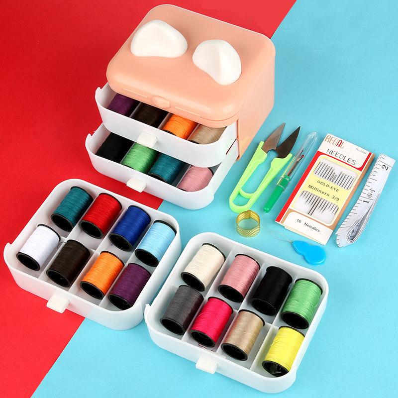 Sewing Box Household Sewing Clothes Needle And Thread Storage Tool Multi-Functional Dormitory Portable And Practical High-End Sewing Kit Set