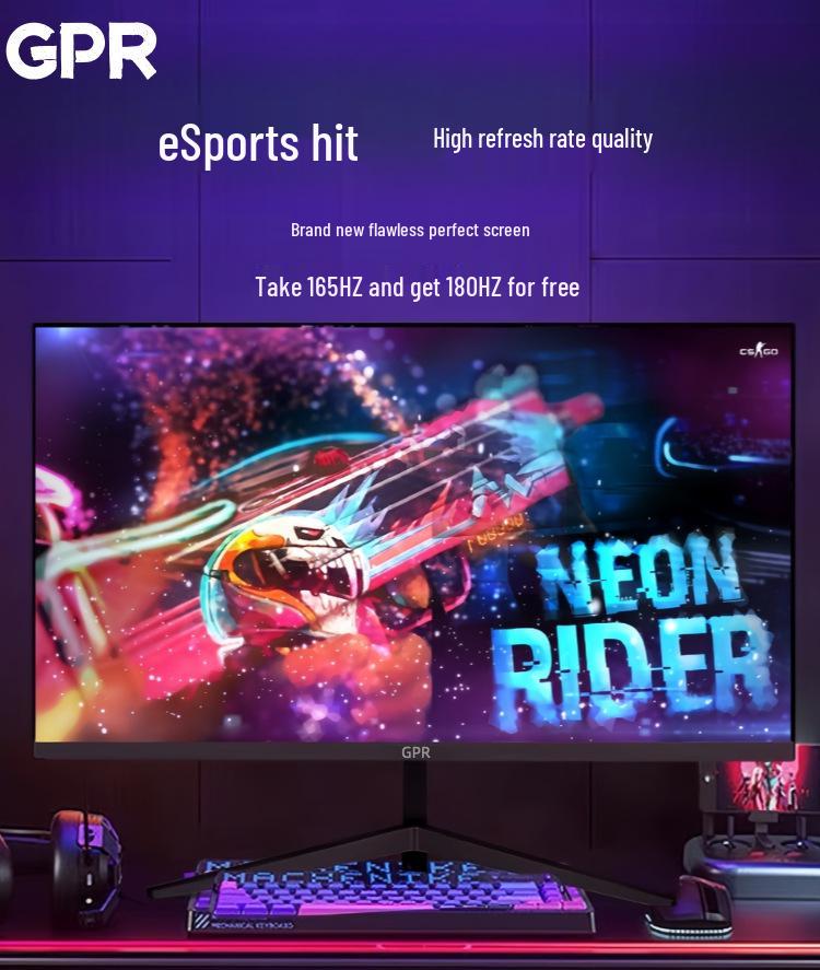 24-inch 2K IPS 180Hz Esports Monitor, 4K 240Hz Display for Gaming and Office Use.