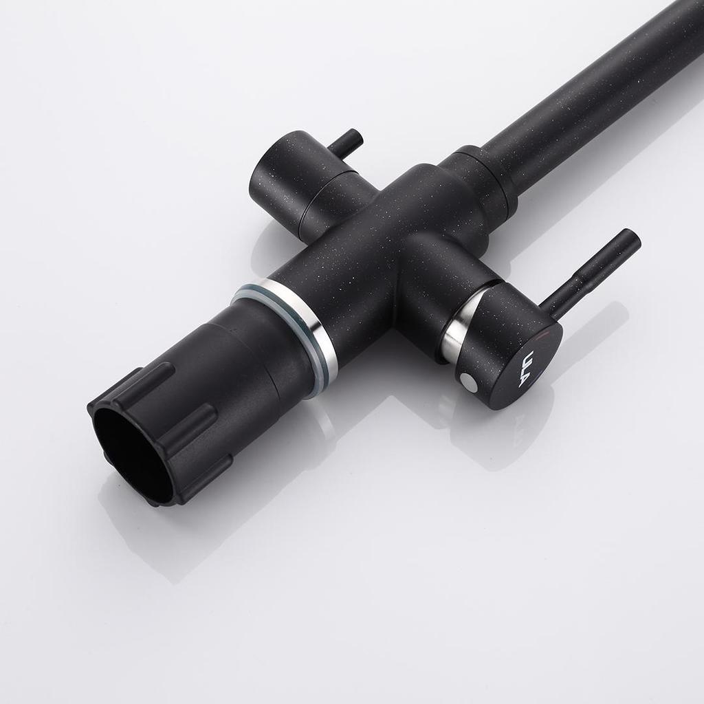 ULA Filtered Kitchen Faucets Hot and Cold Drinking Water 3-ways Filter Kitchen Sink Mixer 360 Rotation Taps