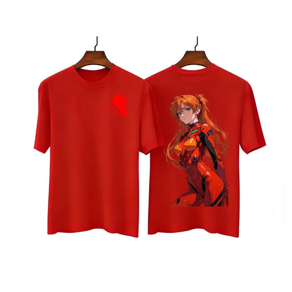 Unisexs And Unisexs New Style New Century Gospel Warrior Asuka Large Loose Cotton Summer Breathable Short Sleeve Tshirt