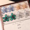 Luxury Crystal Flower Stud Earrings Gorgeous Rhinestone Earrings  Jewelry Gift