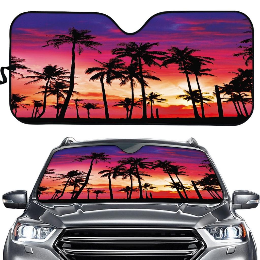 Flamingo Printed Car Sunshade Car Sunshade Personalized Sun Shield