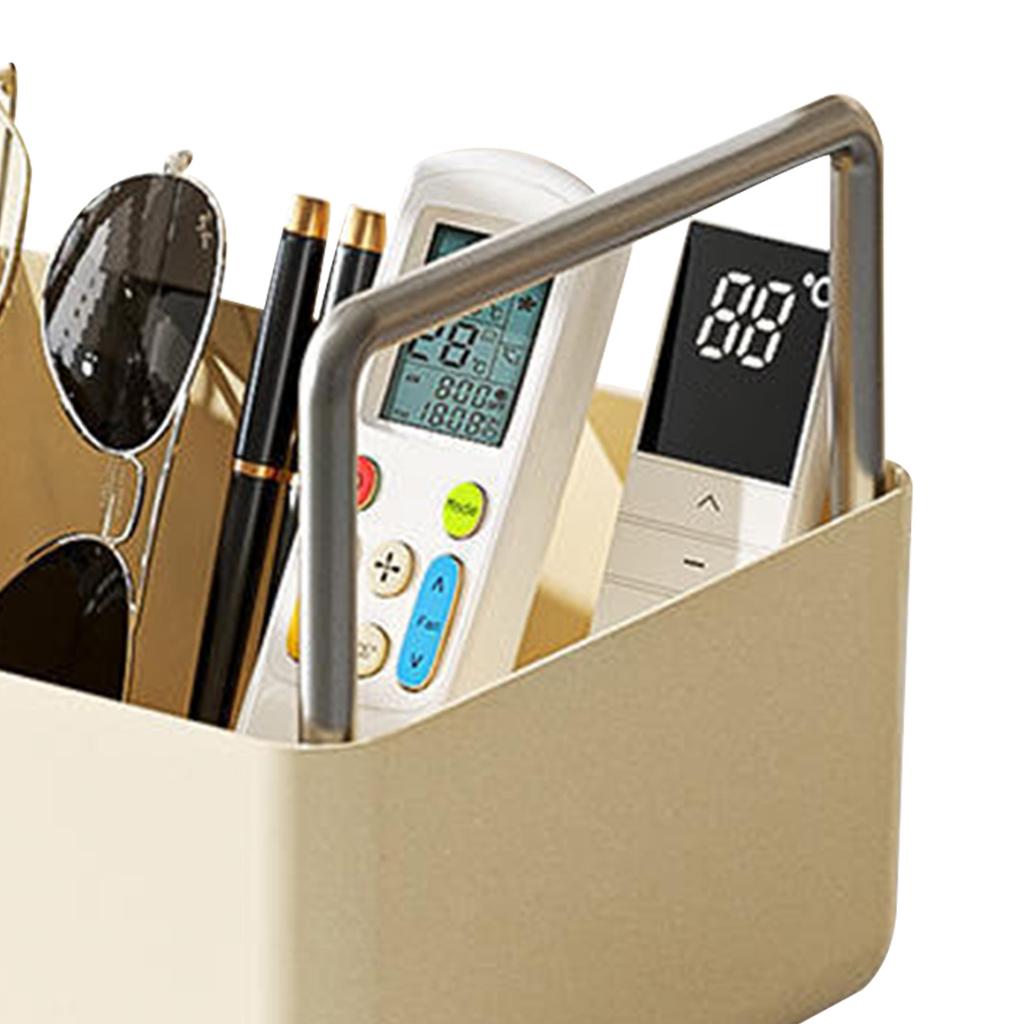 Open Storage Box Organizer Bin PET Large Capacity Easy Access Portable Handle Storage Basket for