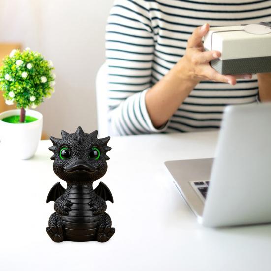Dragon Duck Figurine Middle Finger Dragon Statue Desk Buddy Sassy Flip-off Duck Dragon Prank Gift