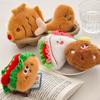 French Bread Cute Plush Keychain Realistic Croissant Plushie Food Decor Toy