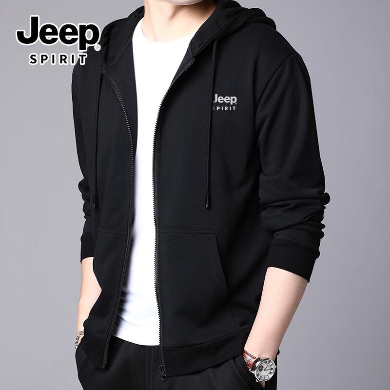 JEEP SPIRIT Herren Frühling/Herbst Zip-Up Jacke