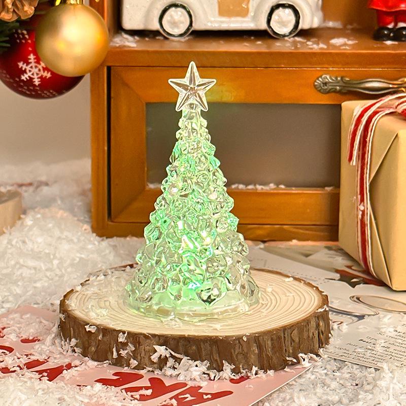 LED Christmas Star Tree Night Light: Iceberg Lamp for Kids' Rooms & Holiday Decor