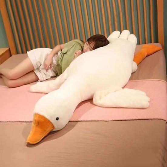 Gåsdjur Gosedjurshundleksak Mjukt Gosedjur för Aggressiva Tuggare Realistisk Gåsleksak Interaktiv Hundleksak Gåva till Husdjursälskare